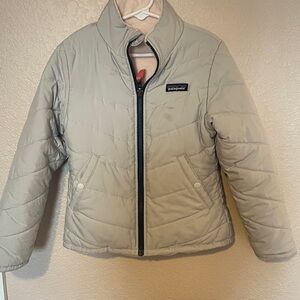 Patagonia Kids Light Gray Puffer Jacket